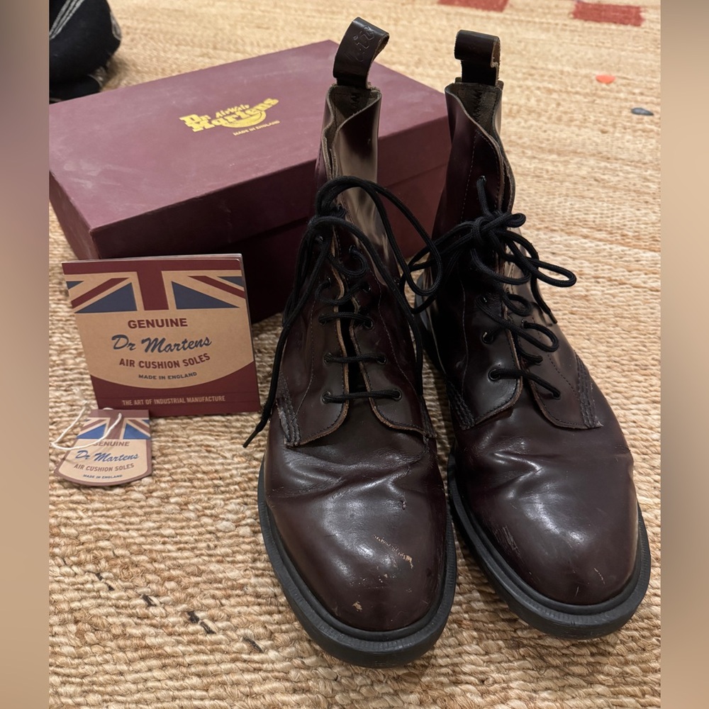 Dr Martens Made in England Boots Reddish Brown
